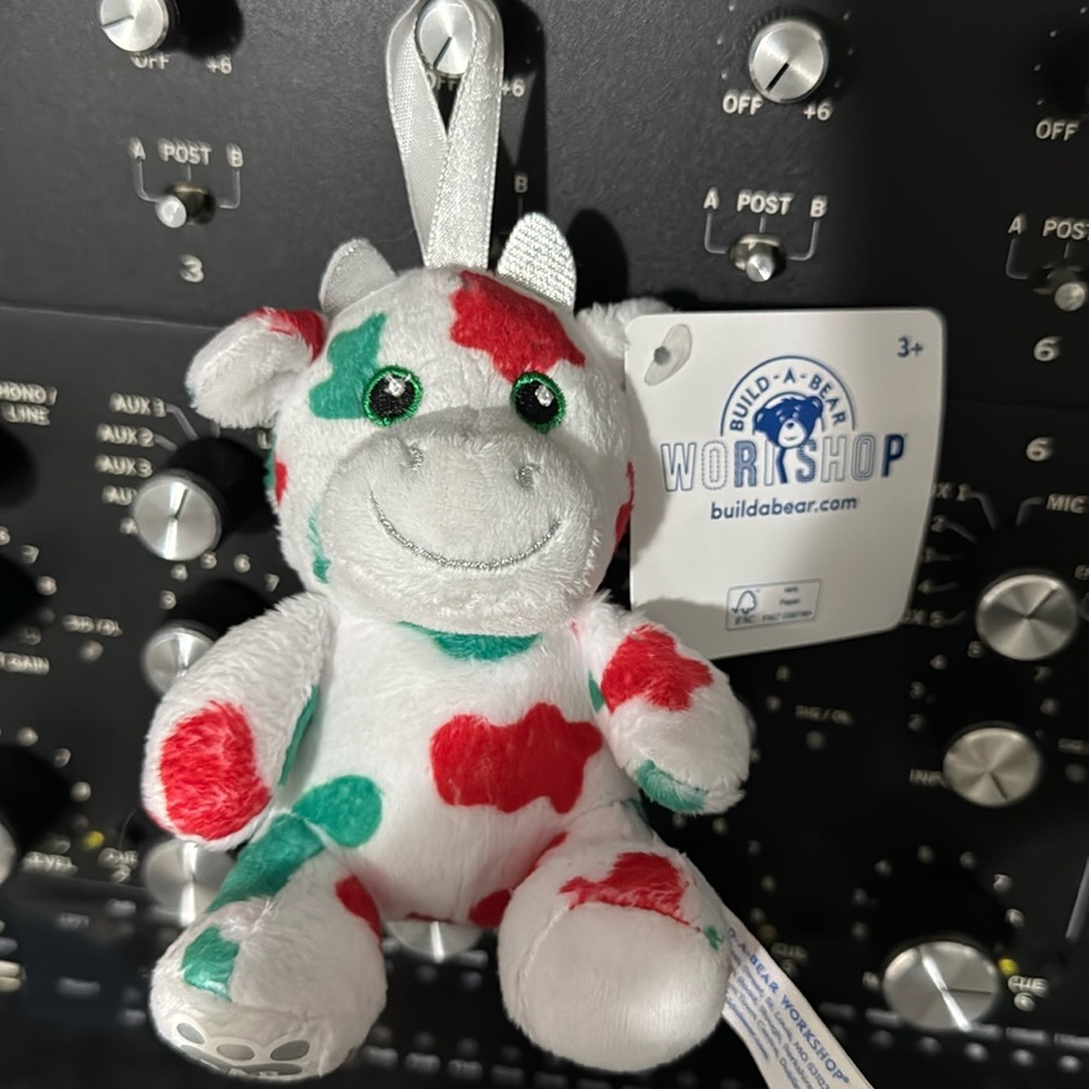 Build A Bear Mooey the Cow Christmas Tree Ornament NWT